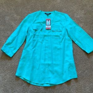 Nicole Miller linen top size medium